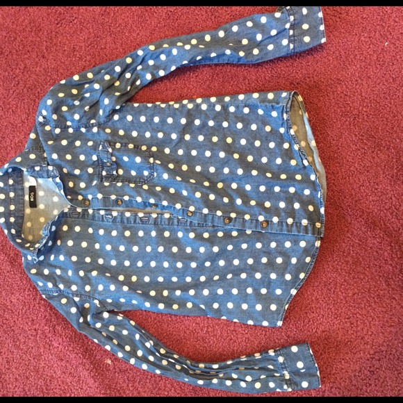 Urban Outfitters polka dot denim shirt