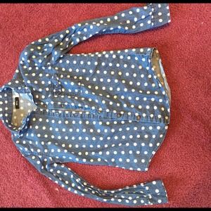 Urban Outfitters polka dot denim shirt