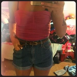 Fuchsia colored tube top