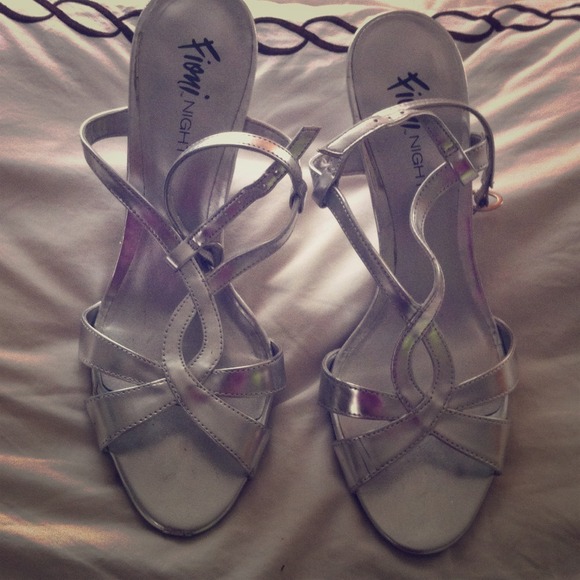 Silver High Heels