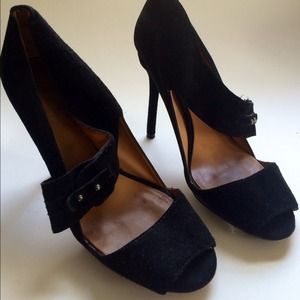 Lamb by Gwen Stefani black suede heels
