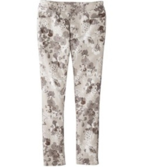 Merona floral skinny jean
