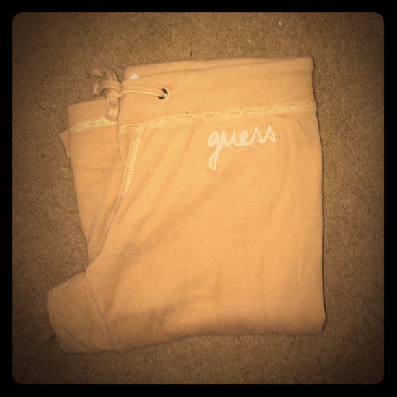 Tan guess sweatpants!