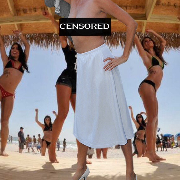 “Spring Break” White Skirt - Picture 3 of 4