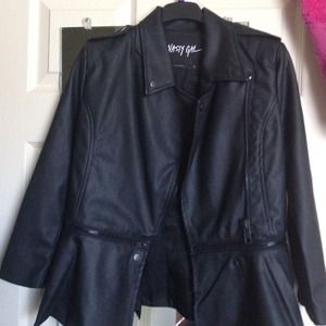 Nasty Gal Transformer Moto Jacket Black size S