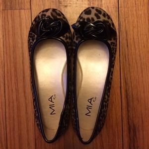 Leopard print flats.
