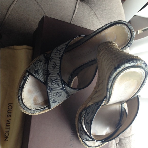 Louis Vuitton Ibiza Wedge Mule💢SOLD💢