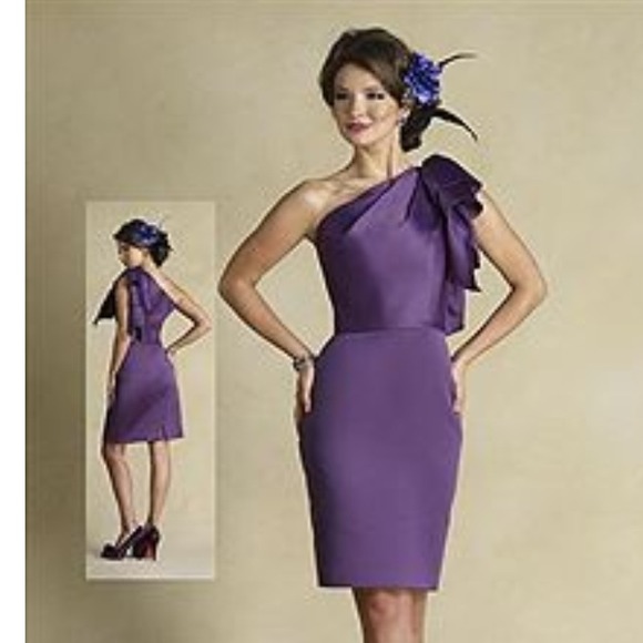 Lamore Satine Tangerine Bridesmaid/Party Dress