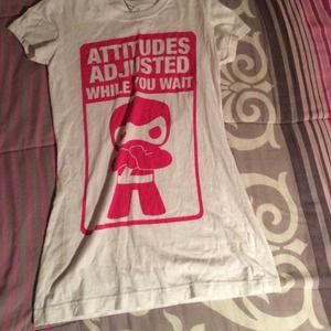 white with pink graphics