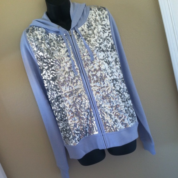 VS PINK Sequins Lavender Hoodie