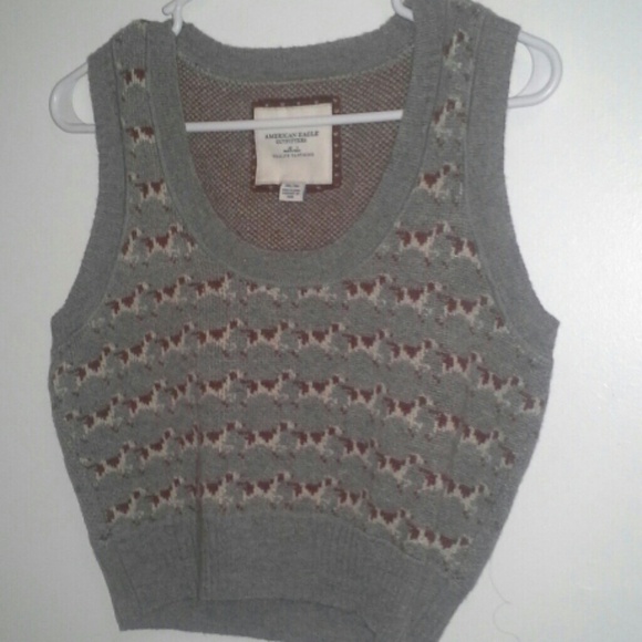 Wool Puppy Pull Over Sweater Vest