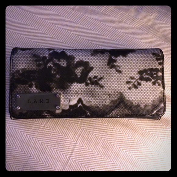 Lace print L.A.M.B wallet