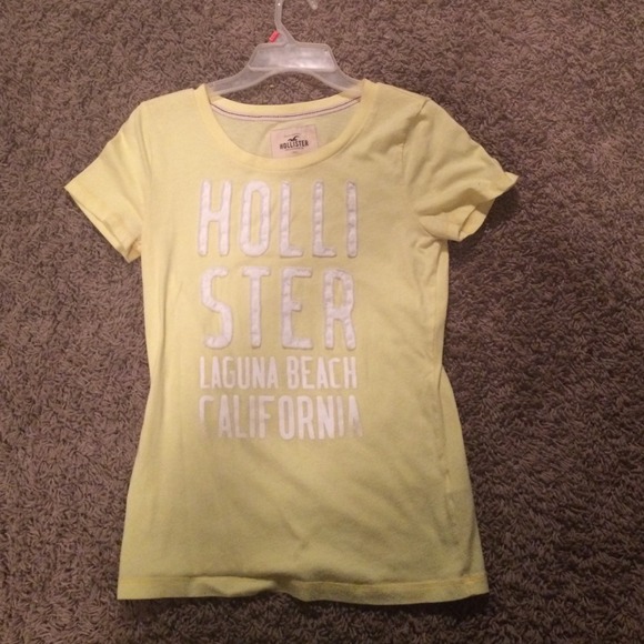 Yellow hollister shirt