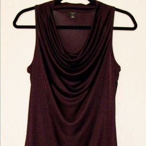 Draped Cowl Neck Top (Ann Taylor)