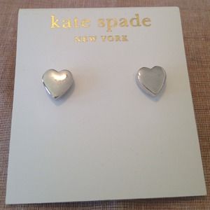 Authentic Kate Spade heart earrings