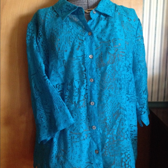 Blue spring jacket