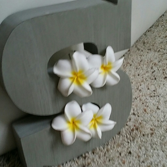 ❌SOLD❌Plumeria flower for ear. 1 per