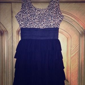 Leopard print dress ; only worn once