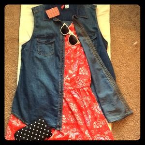 H&M Dark Denim Vest