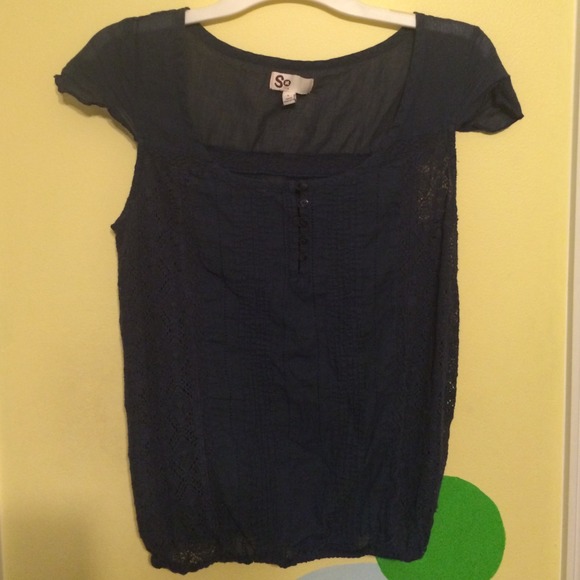 Dark blue top