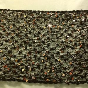 SALE! Black netted sequin scarf/shawl