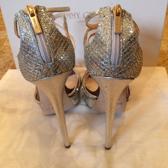 Jimmy Choo Shoes Authentic Jimmy Choo Glitter Shoe Poshmark