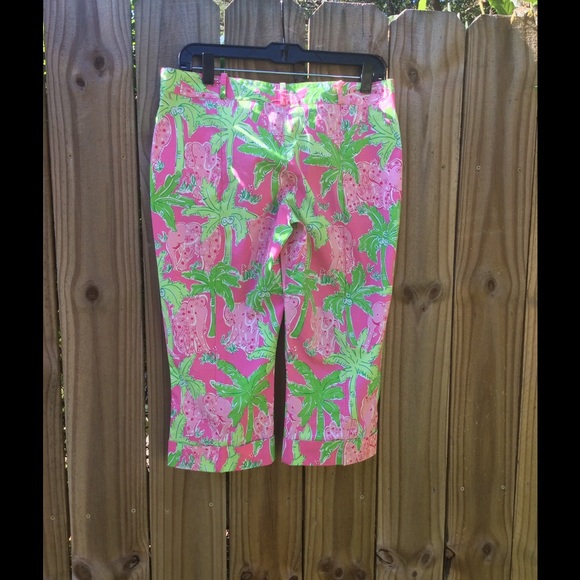 Adorable elephant print capris by Lilly Pulitzer! - Picture 4 of 4