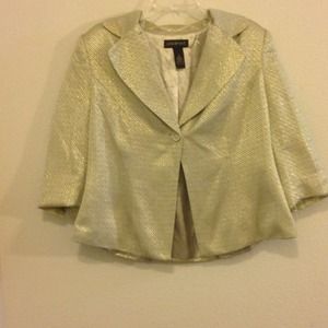 LANE BRYANT GOLD JACKET
