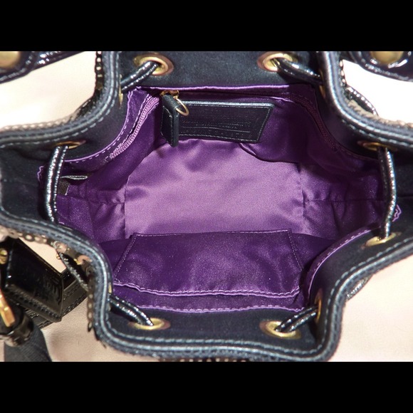 SOLD COACH BLACK SEQUIN POPPY CROSSBODY PURSE - Picture 3 of 4