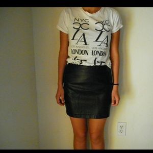 Sold!Forever 21 faux leather skirt