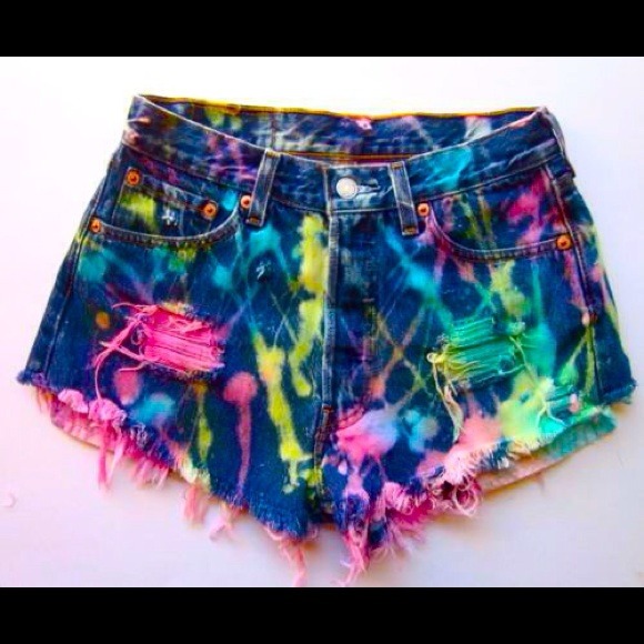 Paint splated shorts