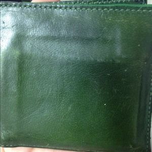 Dark green coach wallet