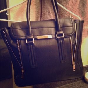 New black with good hardware handbag
