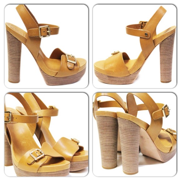 ❤️ 2X Host Pick ✅NEW  Tory Burch Stacked Heels - Picture 2 of 4