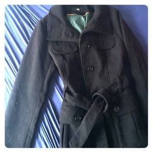 H&M black coat