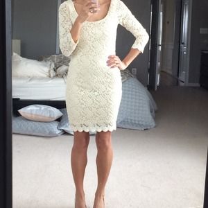 Ivory lace dress