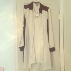 Jessica Simpson sheer silky dress