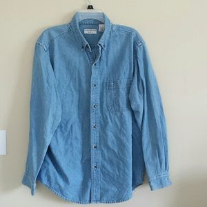 Men's denim shirt.