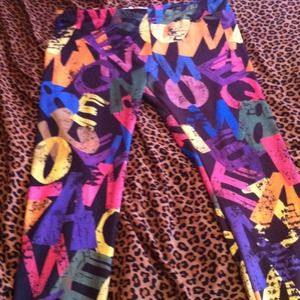 Colorful printed leggins