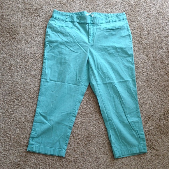 Super Cute Turquoise Aqua Capri Peddle Pushers