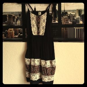 🚫SOLD🚫 in bundle- Black flower dress