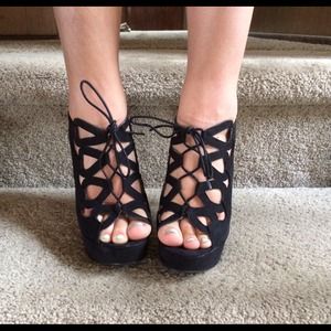 Lace up heels