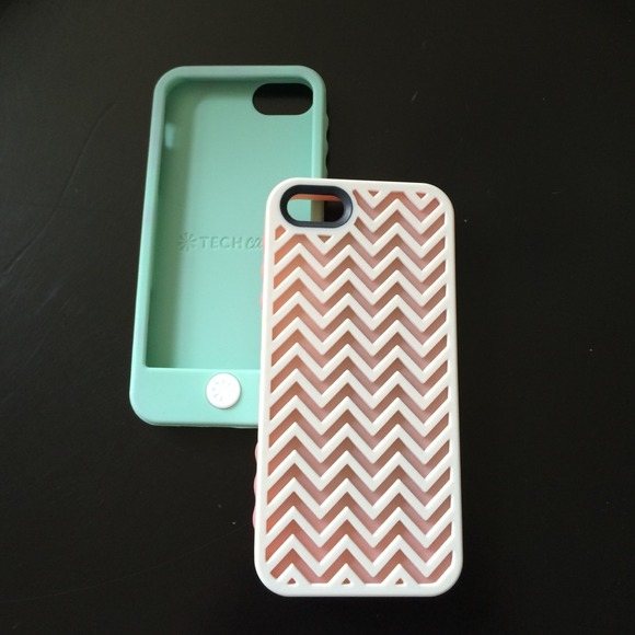 Tech candy chevron aqua pink iphone 5 5s covers!