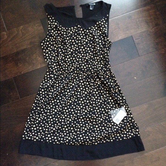 Black polka for dress
