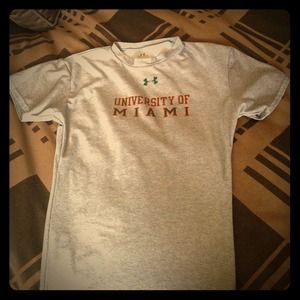 *** held UMiami Under Armor top and short bundle