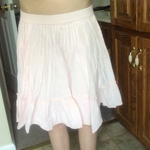 light pink skirt