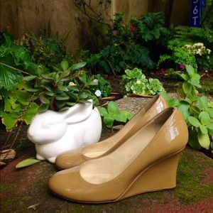 Kate Spade Patent Leather Wedge Pumps SPRING READY