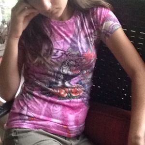 Ed Hardy purple t shirt***SOLD in bundle*