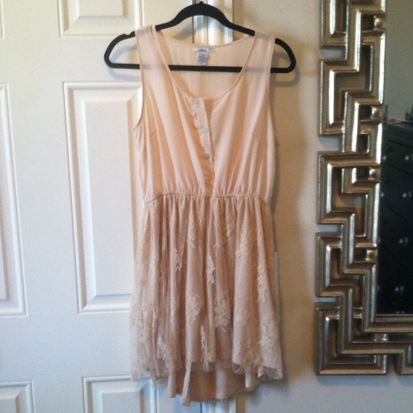 Blush lace summer dress
