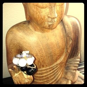 ✨❗️SOLD❗️✨Chan Luu Ring - Sterling w/Black Stones